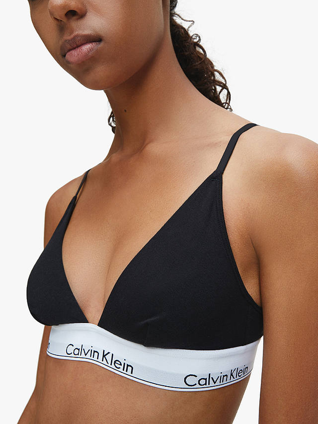 Calvin Klein Modern Cotton Triangle Bra, Black