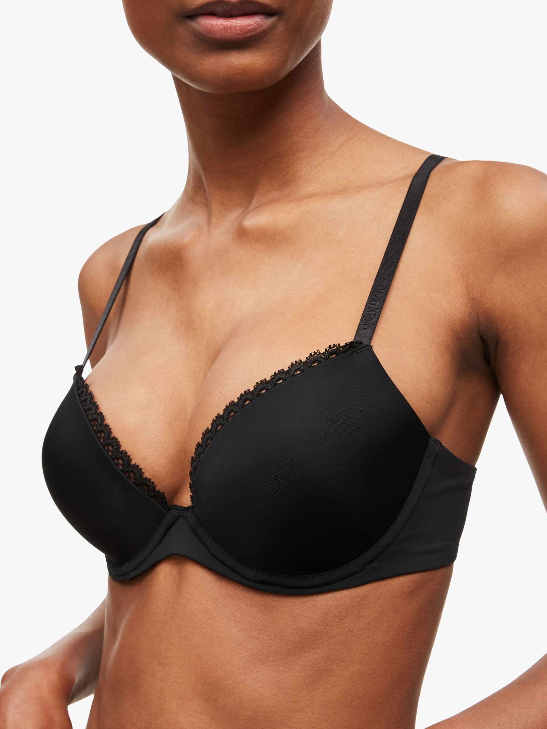 Calvin Klein Women's Push-up T-Shirt Bra-Seductive Comfort Non-Padded  Wired, Black (Black 001), 32DD (Size: DD32) : : Fashion