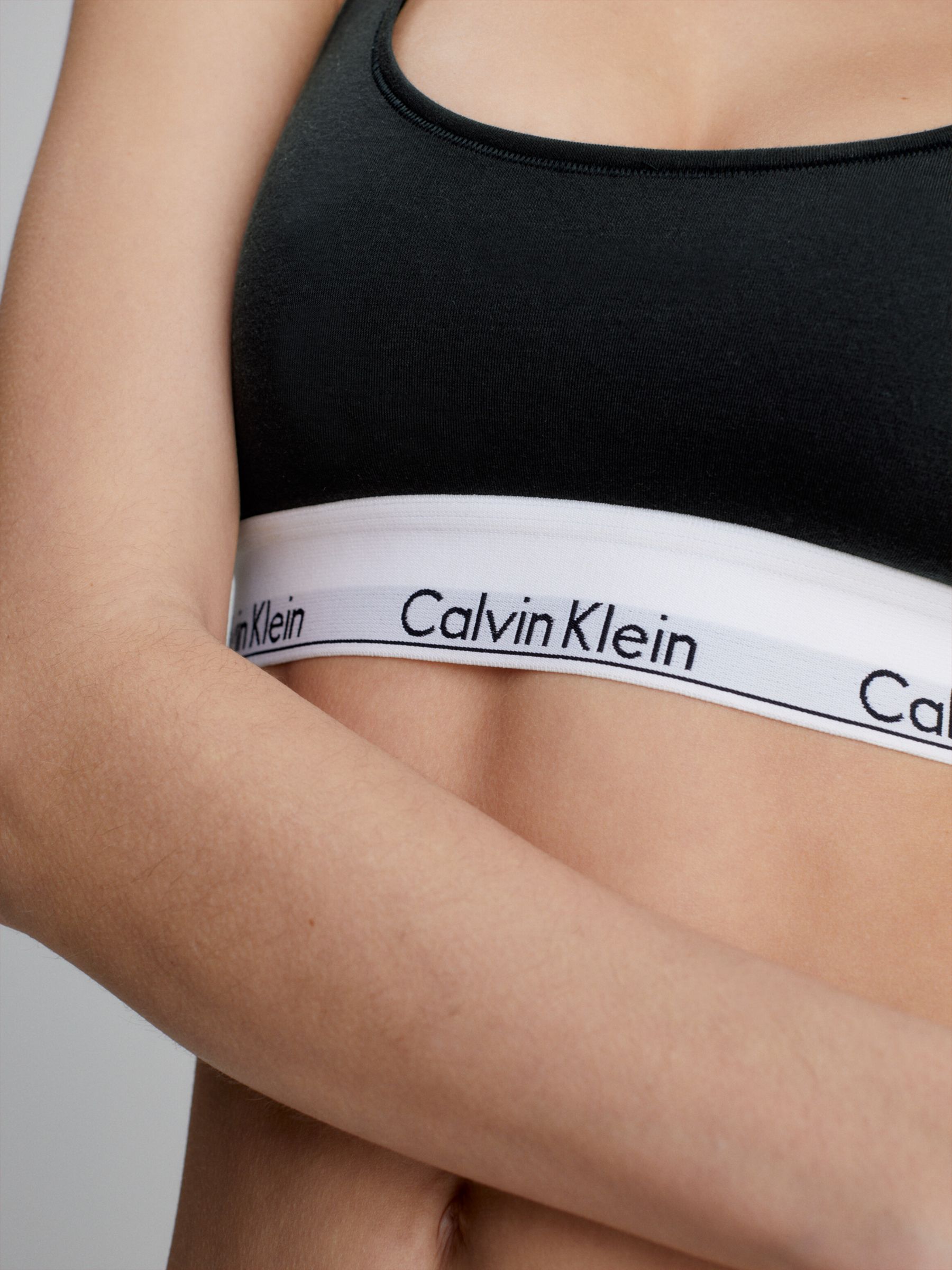 Calvin Klein Modern Cotton Bralette, Black, XS