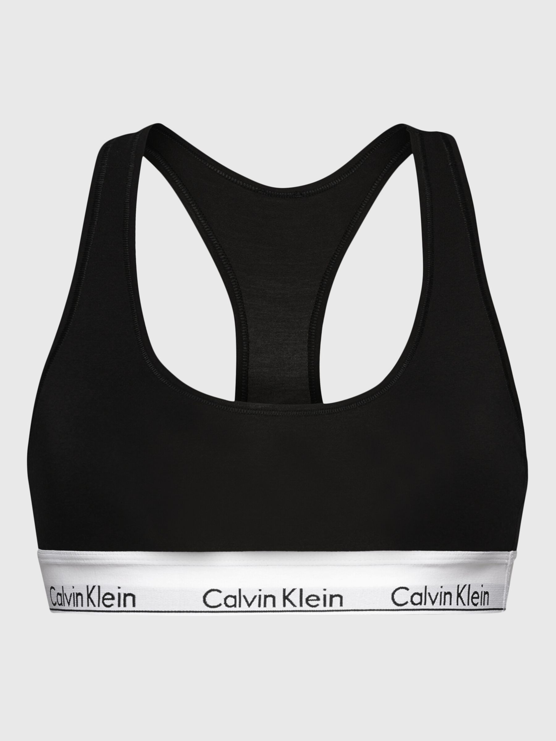 Calvin Klein Modern Cotton Bralette, Grey Heather at John Lewis & Partners