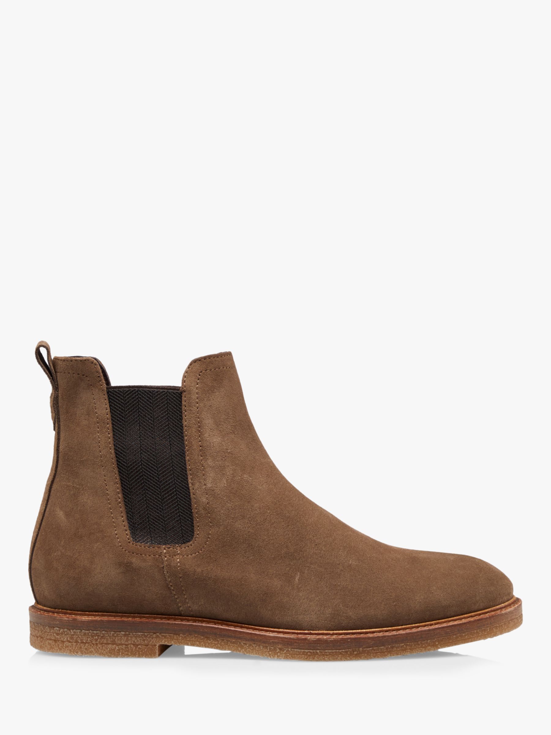 Dune Cogent Suede Desert Chelsea Boots, Taupe at John Lewis & Partners