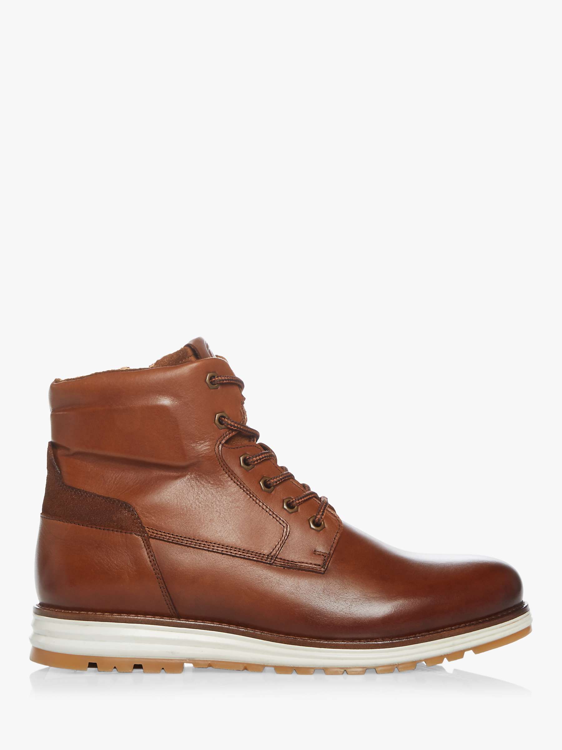 Dune Catchy Casual Wedge Hiker Boots, Tan at John Lewis & Partners
