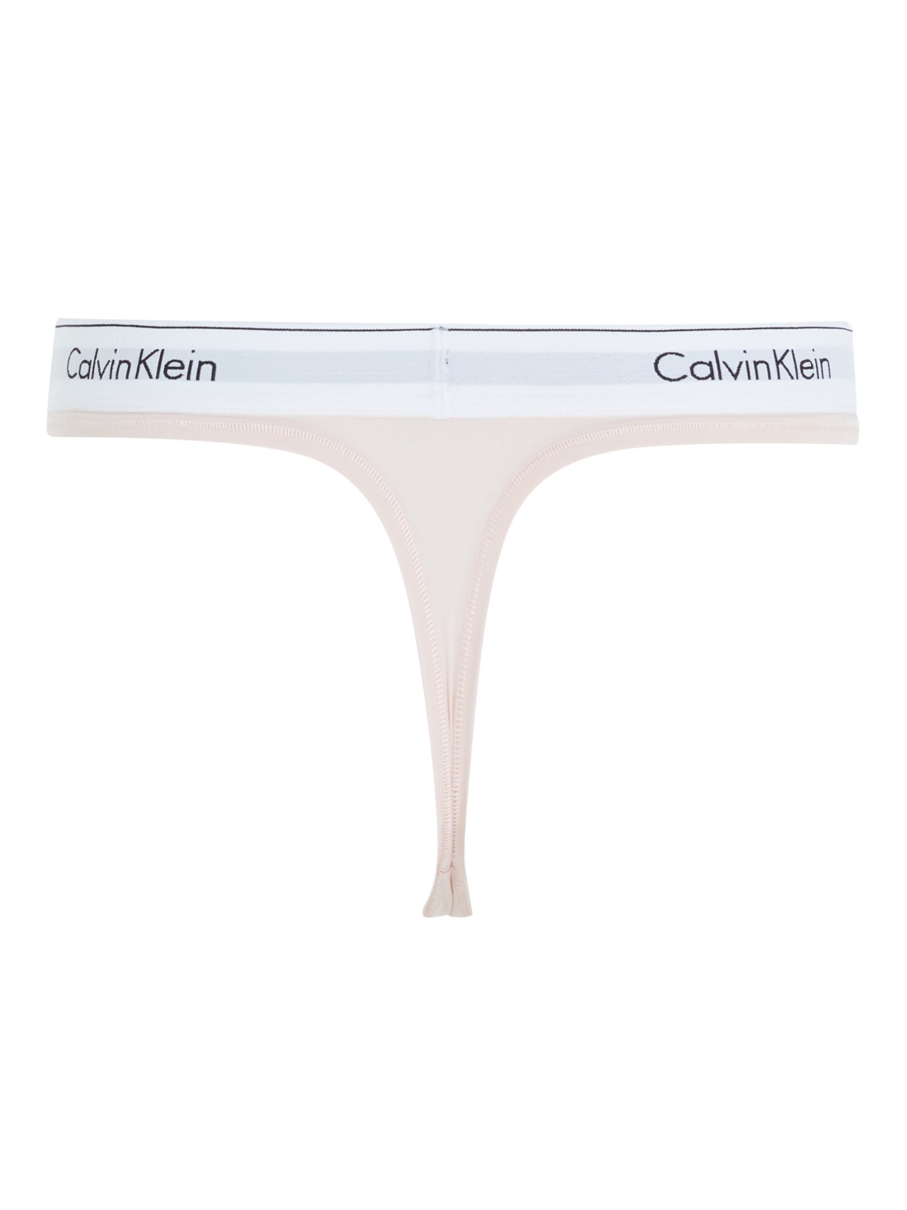 Calvin Klein Modern Cotton Thong, White at John Lewis & Partners