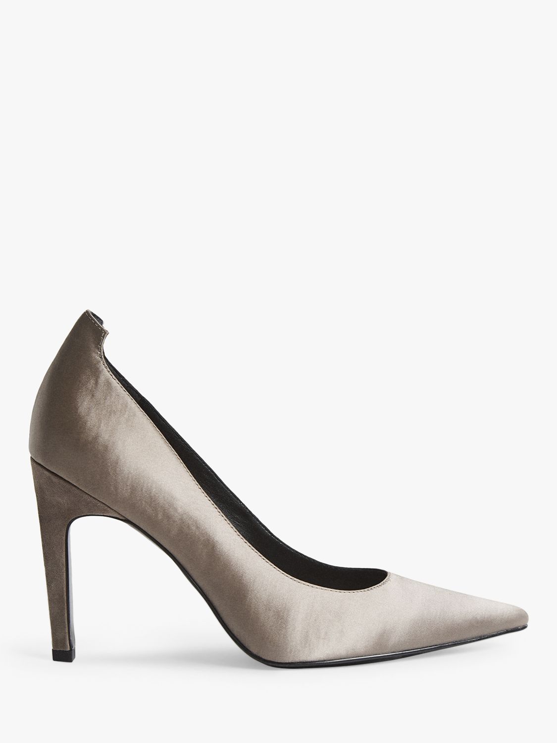 grey leather court shoes