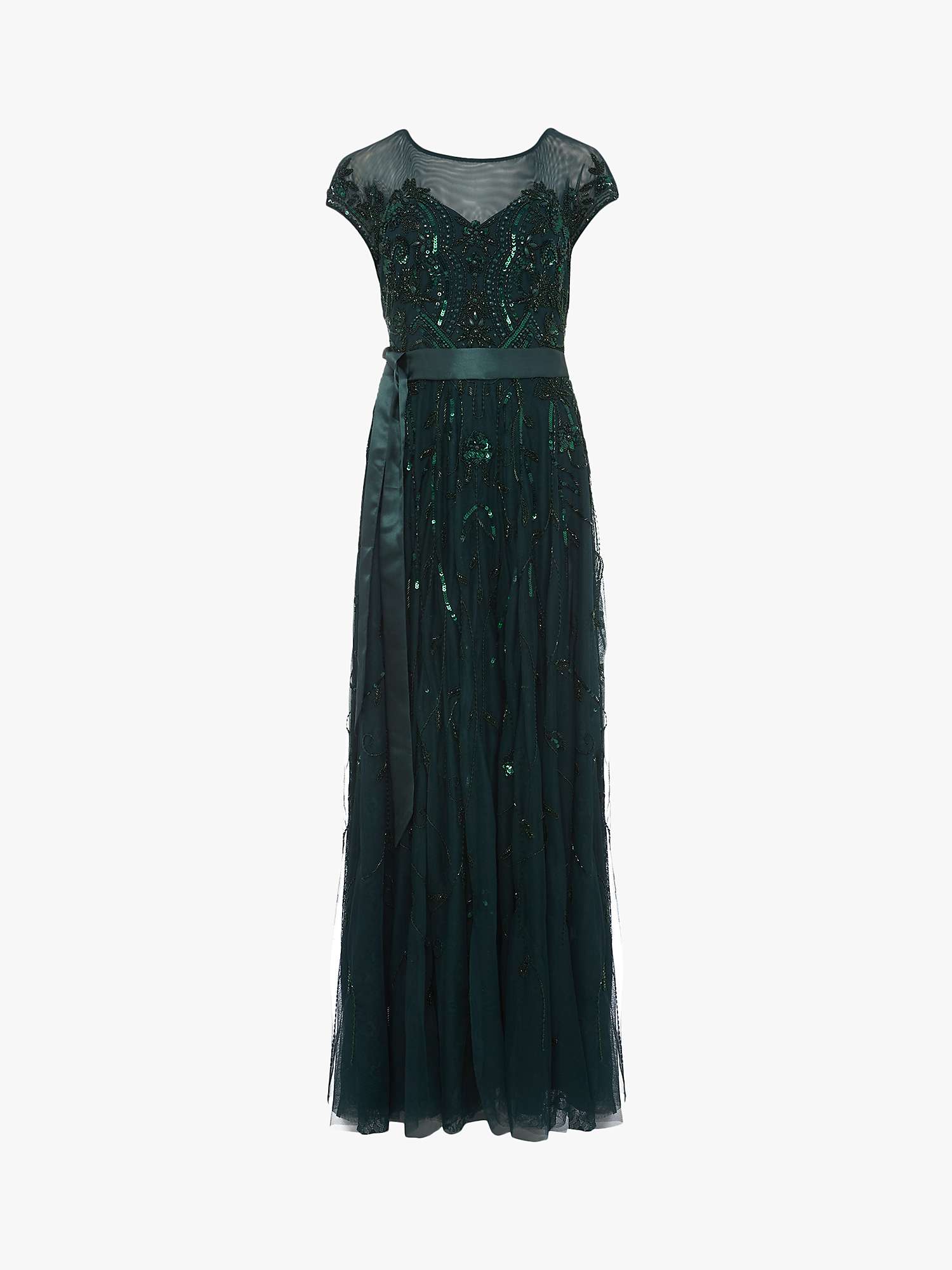 Buy Phase Eight Collection 8 Renee Embellished Maxi Dress, Emerald Online at johnlewis.com