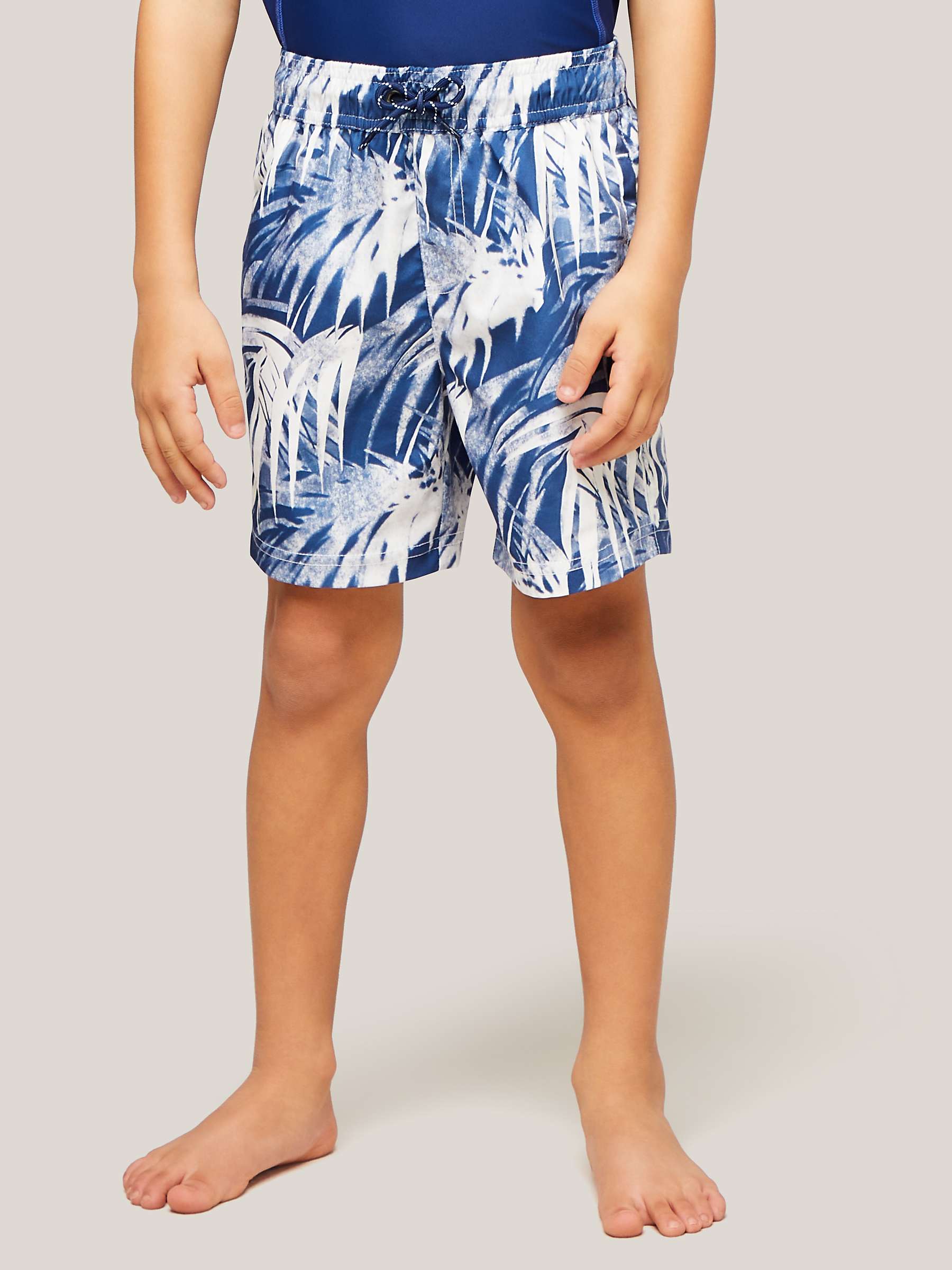 John Lewis & Partners Boy's Leaf Print Recycled Polyester Swim Shorts ...