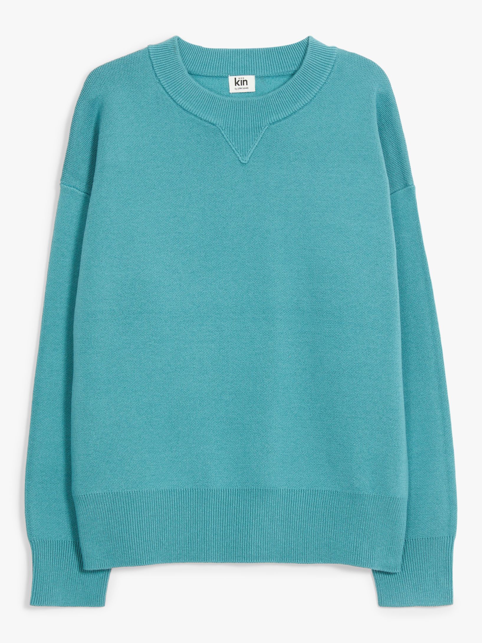 Kin Compact Knitted Jumper, Blue