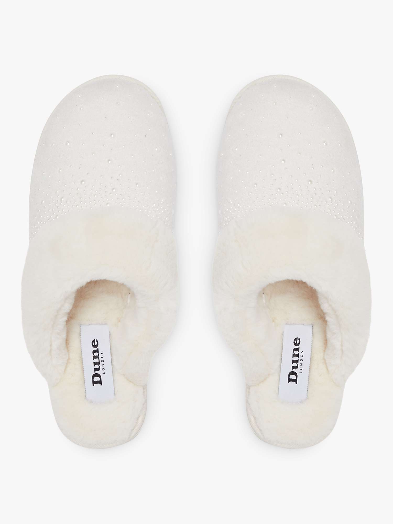 Buy Dune Snoozes Faux Fur Embellished Slippers Online at johnlewis.com