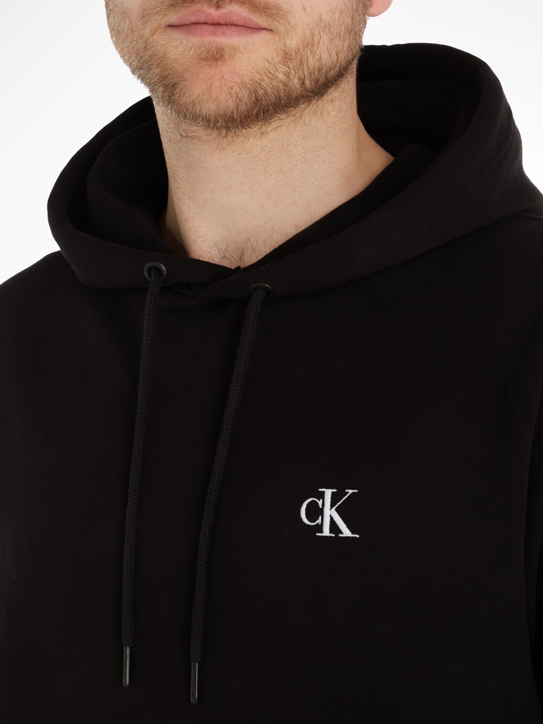 Buy Calvin Klein Essential Cotton Blend Logo Hoodie Online at johnlewis.com