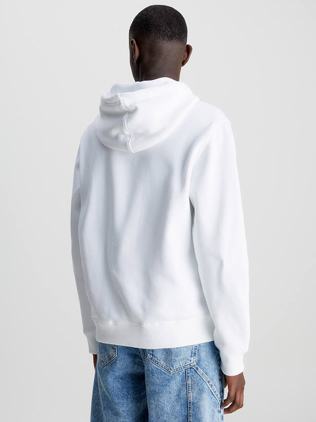 Calvin Klein Essential Cotton Blend Logo Hoodie, Bright White
