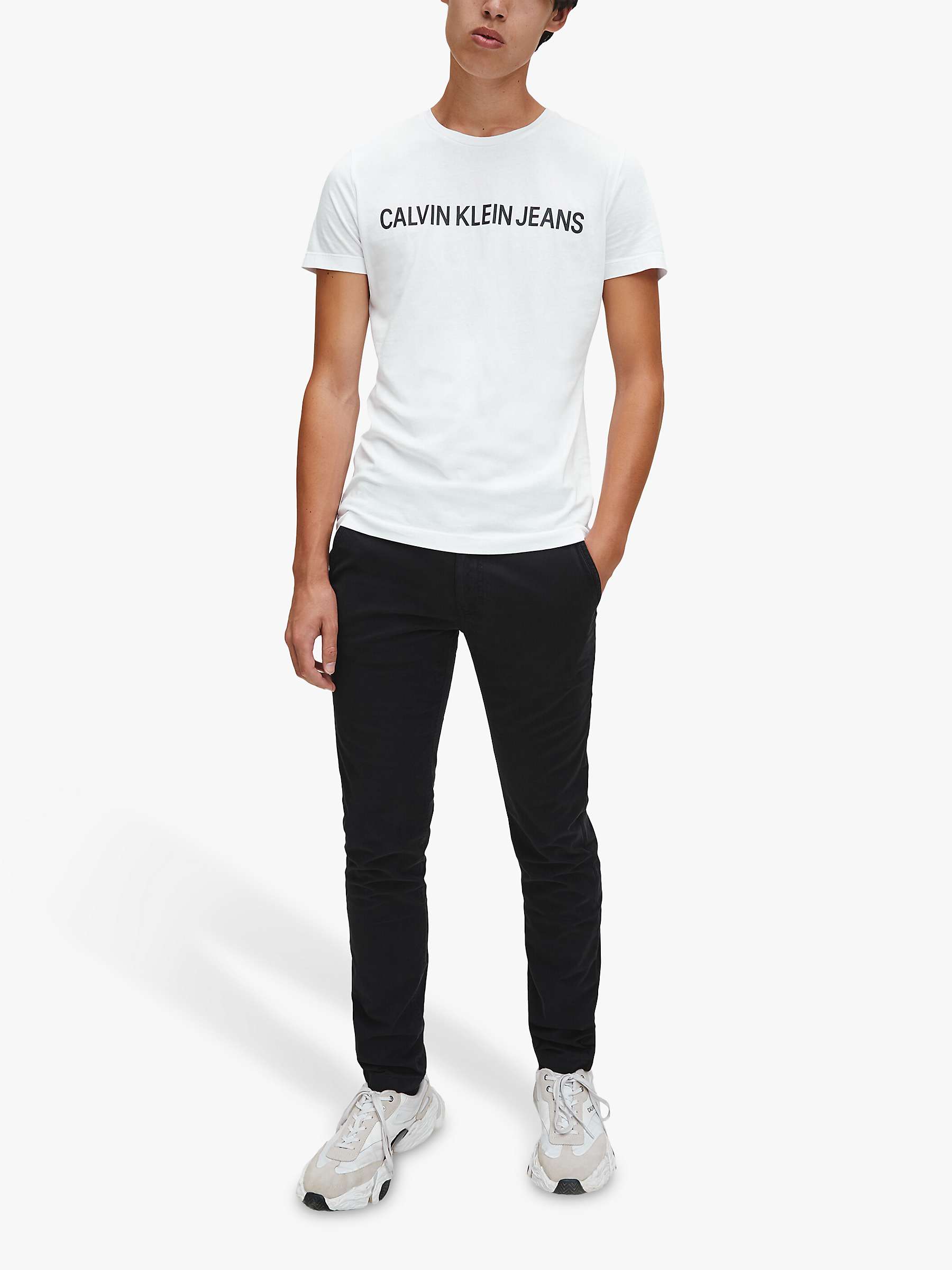 Buy Calvin Klein Jeans Institutional Logo Regular Fit T-Shirt Online at johnlewis.com