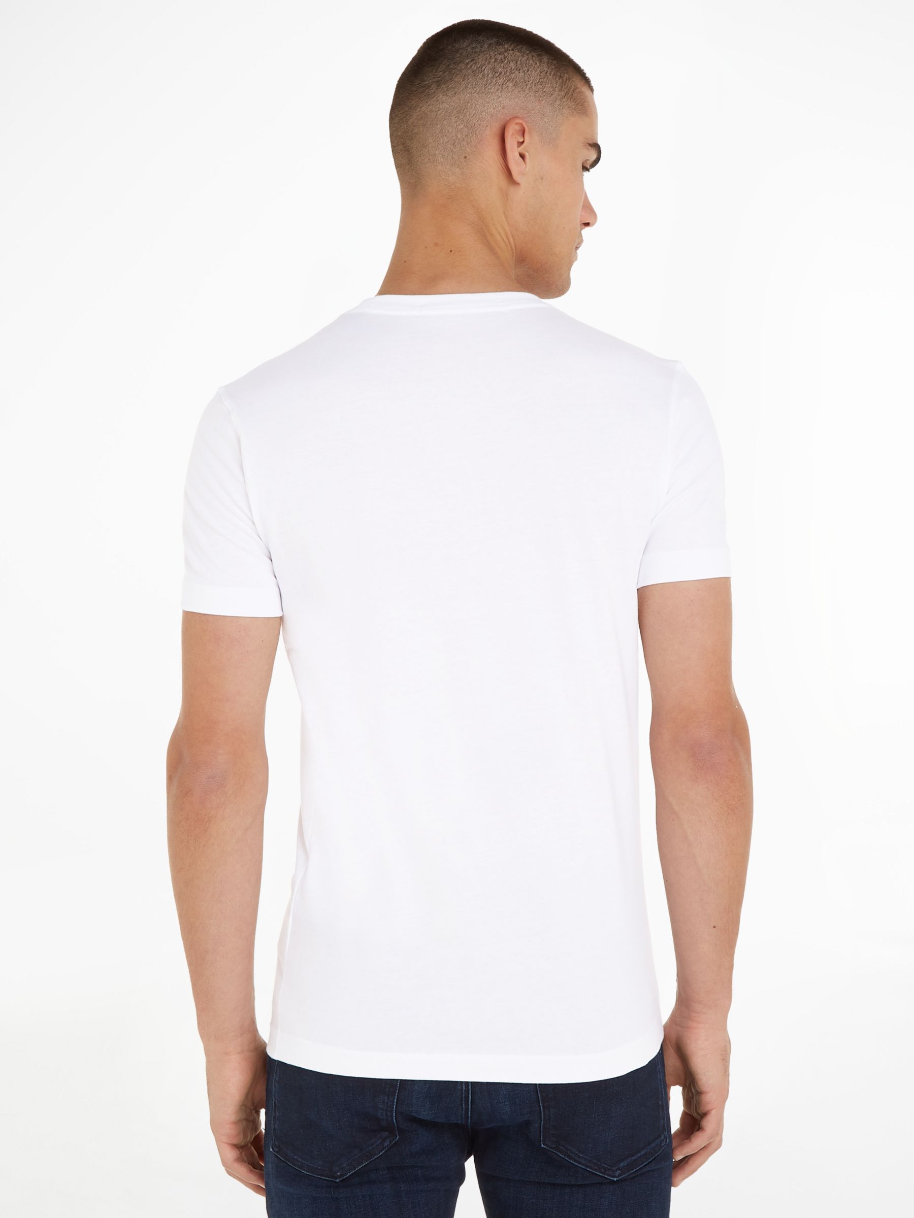Calvin Klein Jeans Essential Regular Fit T-Shirt, Bright White at John ...