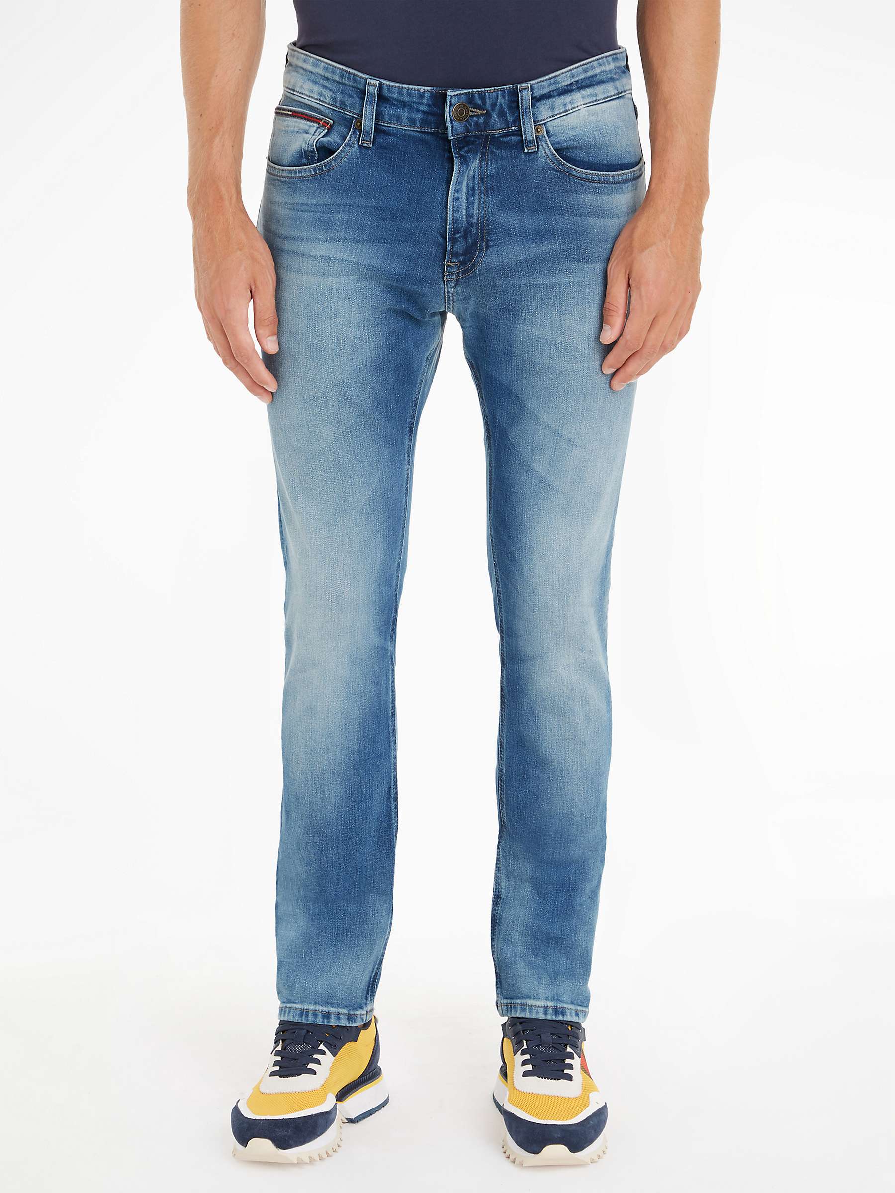 Buy Tommy Jeans Slim Scanton Jeans, Wilson Light Blue Online at johnlewis.com