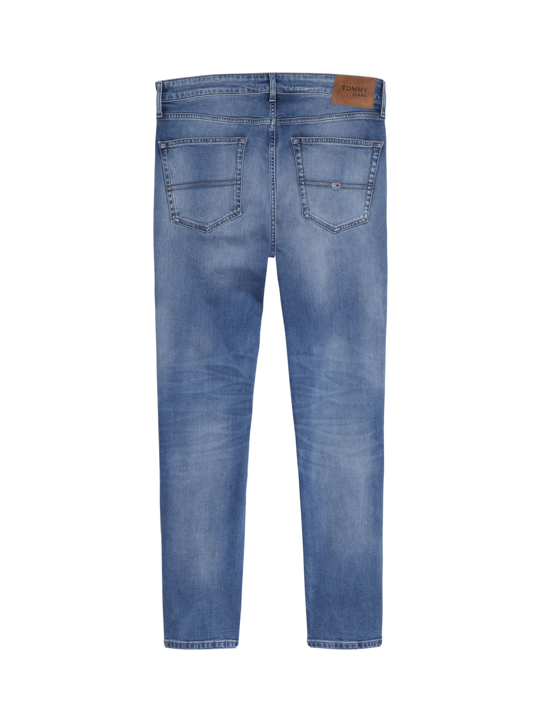 Buy Tommy Jeans Slim Fit Tapered Faded Jeans, Light Blue Stretch Online at johnlewis.com