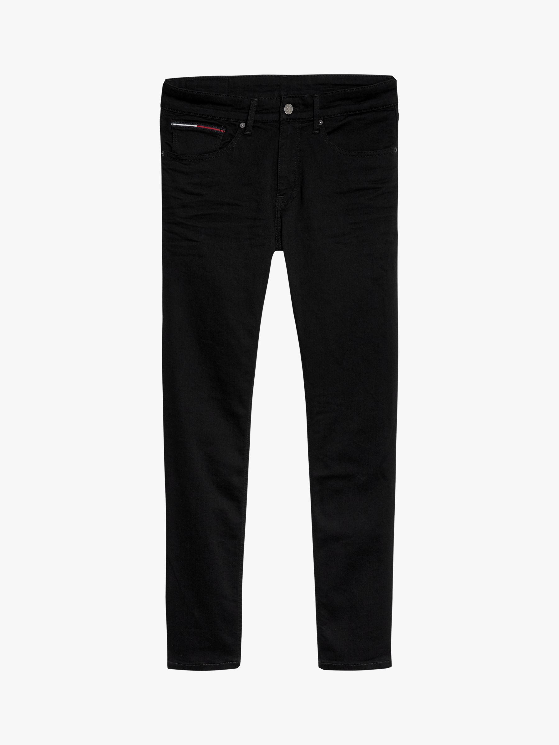 Tommy Jeans Slim Fit Denim Jeans, Black at John Lewis & Partners