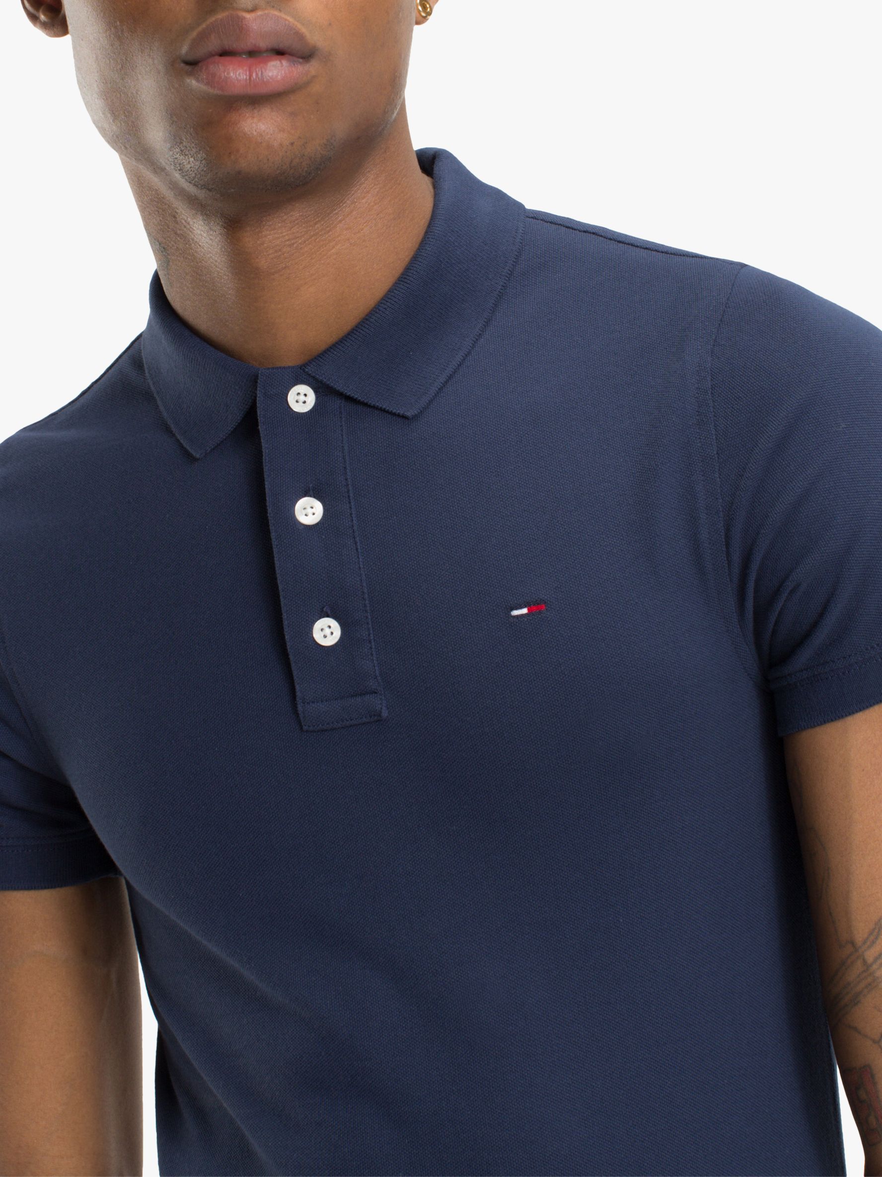 Tommy Jeans Cotton Piqué Polo Shirt at John Lewis & Partners