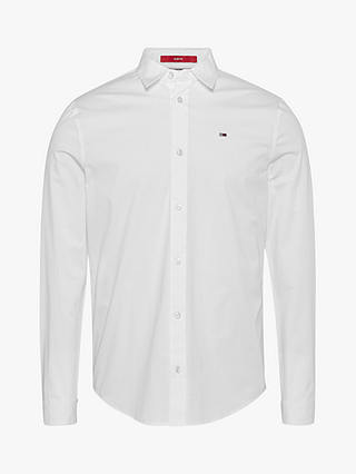 Tommy Jeans Original Stretch Slim Fit Shirt, Classic White