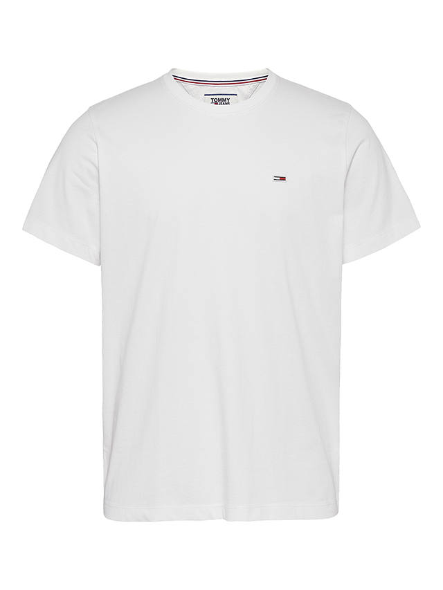 Tommy Jeans Jersey Crew Neck Tee, White