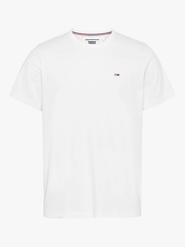 Tommy Jeans Jersey Crew Neck Tee, White