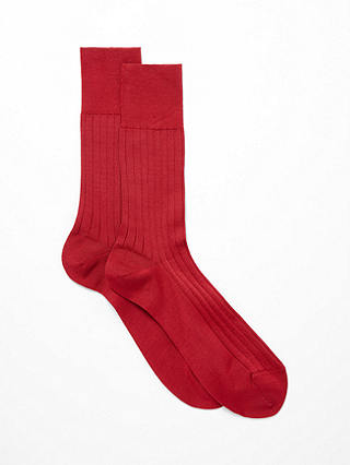 John Lewis Made in Italy Mercerised Egyptian Cotton Rich Men's Socks