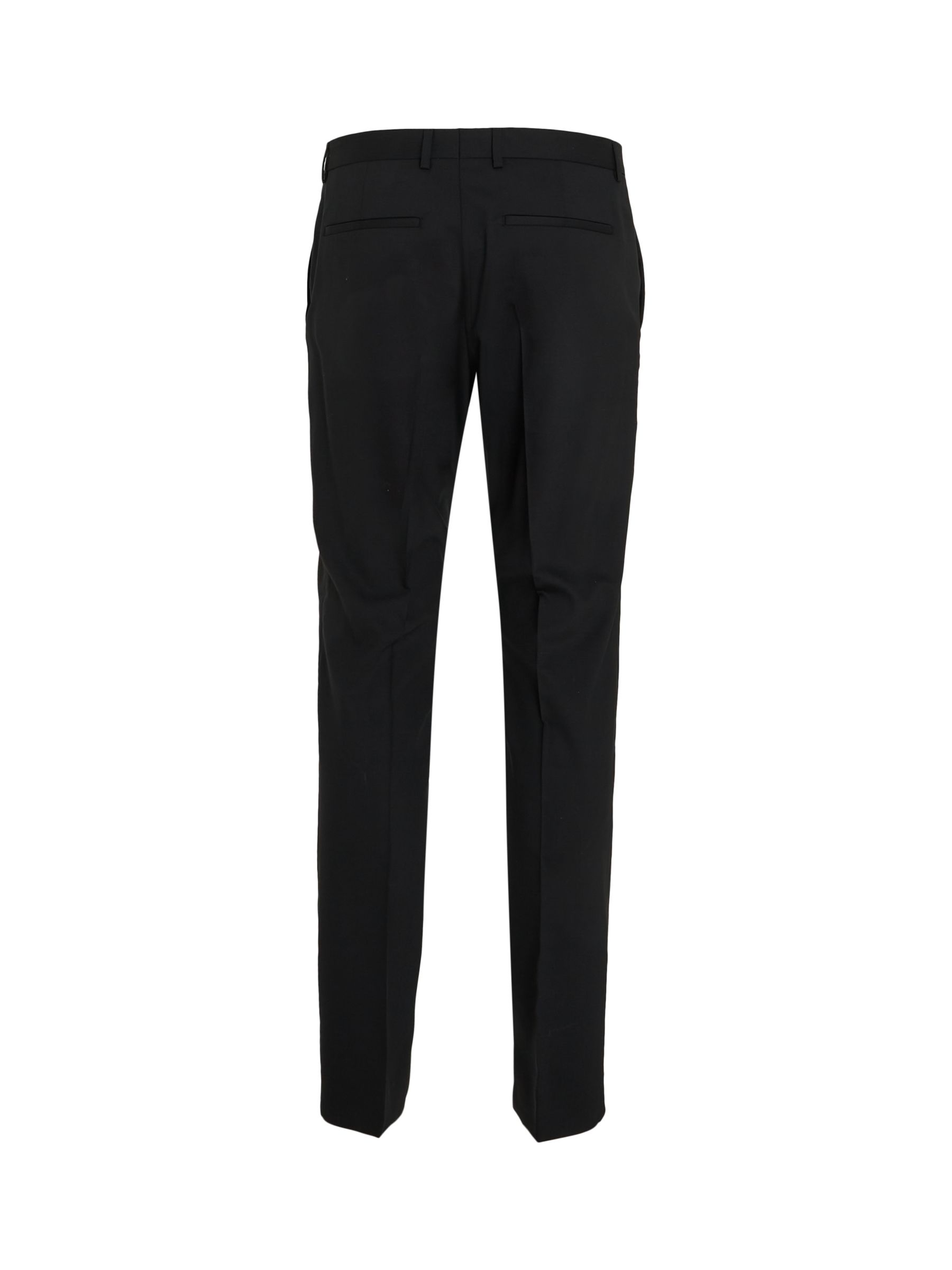 Calvin Klein Slim Wool Stretch Suit Trousers, Perfect Black, 34
