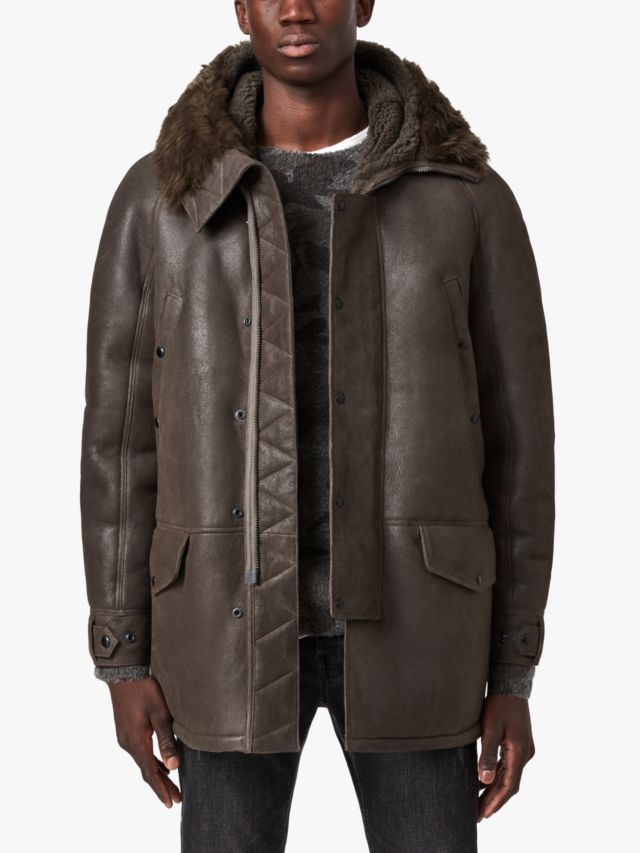 All saints outlet sheepskin coat