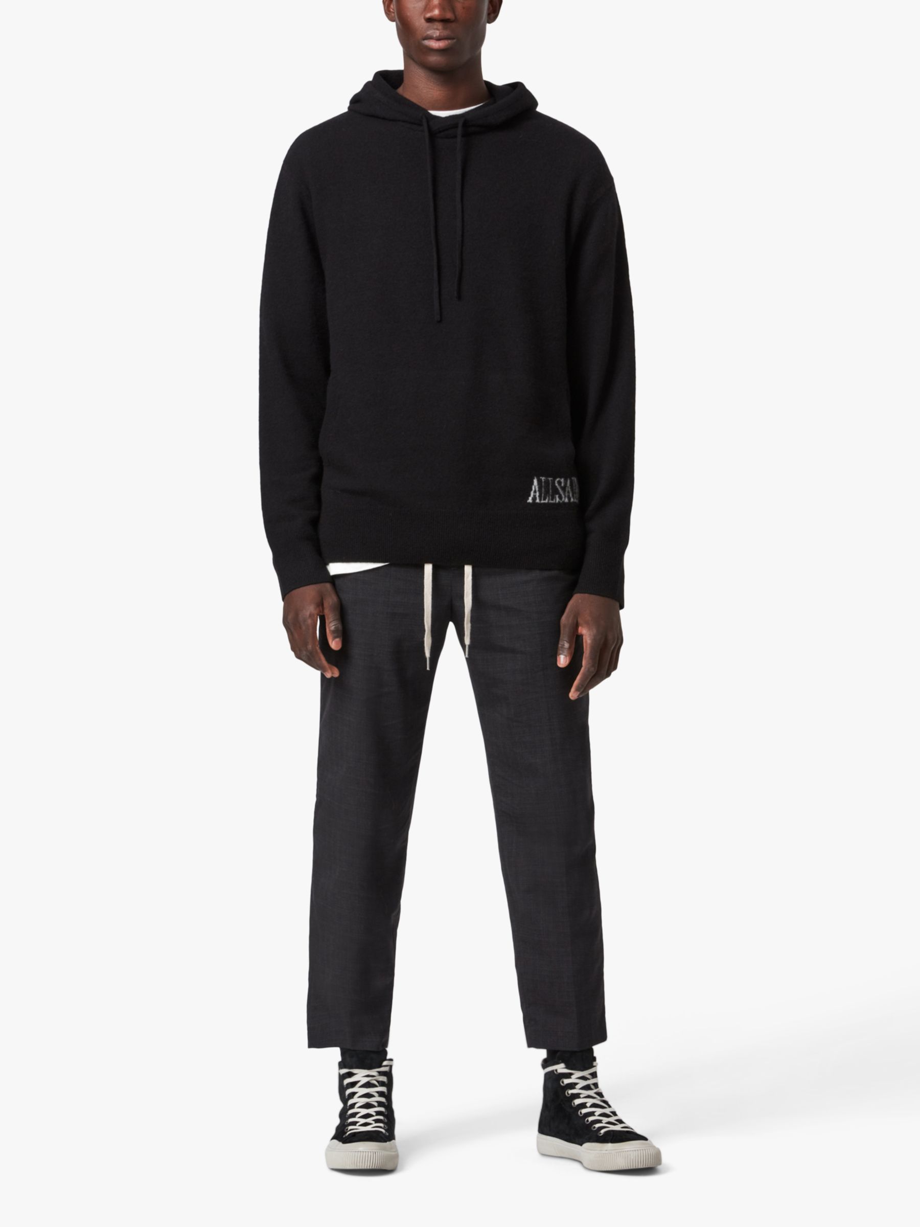 AllSaints Frame Hoodie, Black