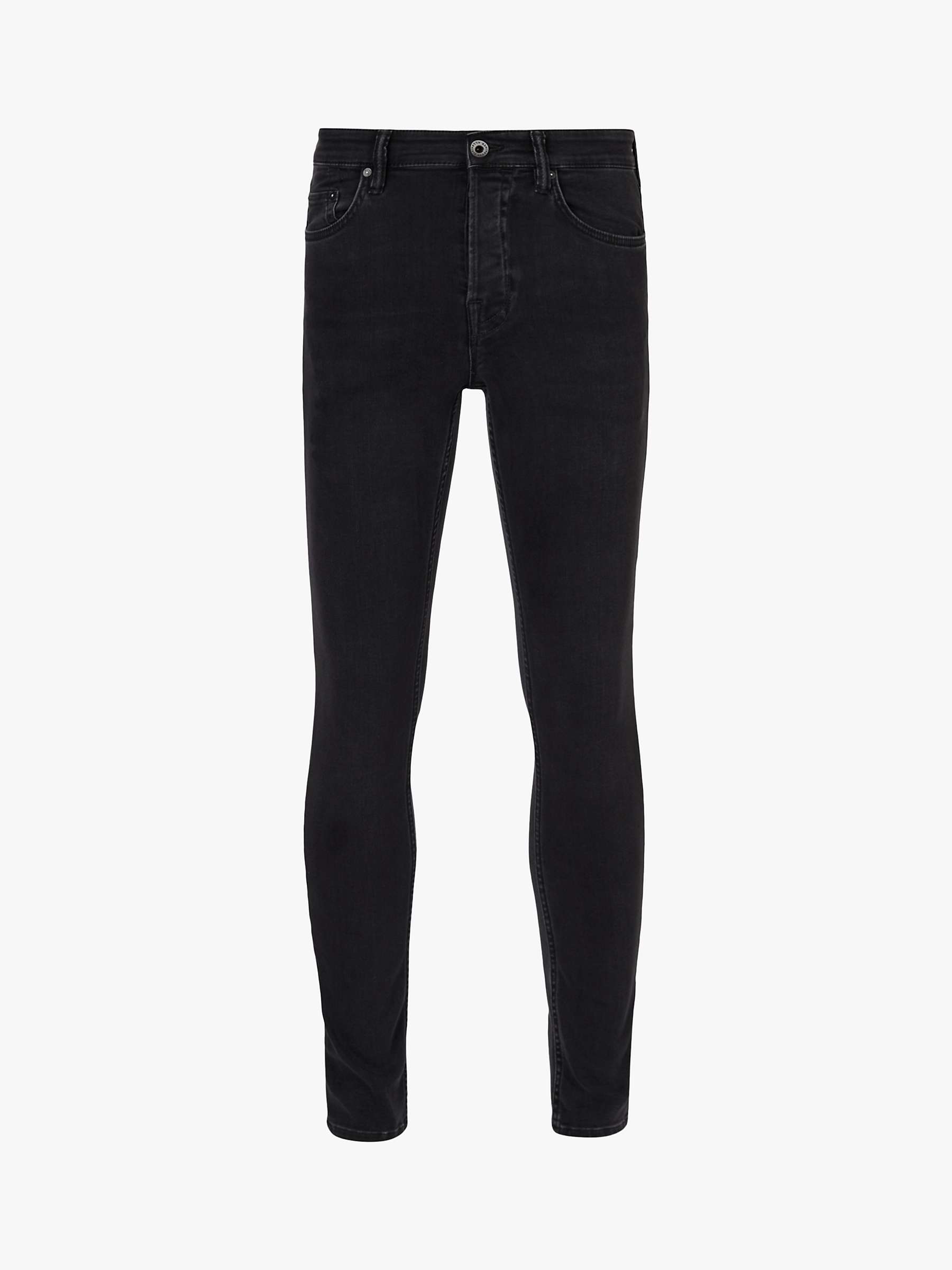 Buy AllSaints Ronnie Skinny Jeans, Washed Black Online at johnlewis.com