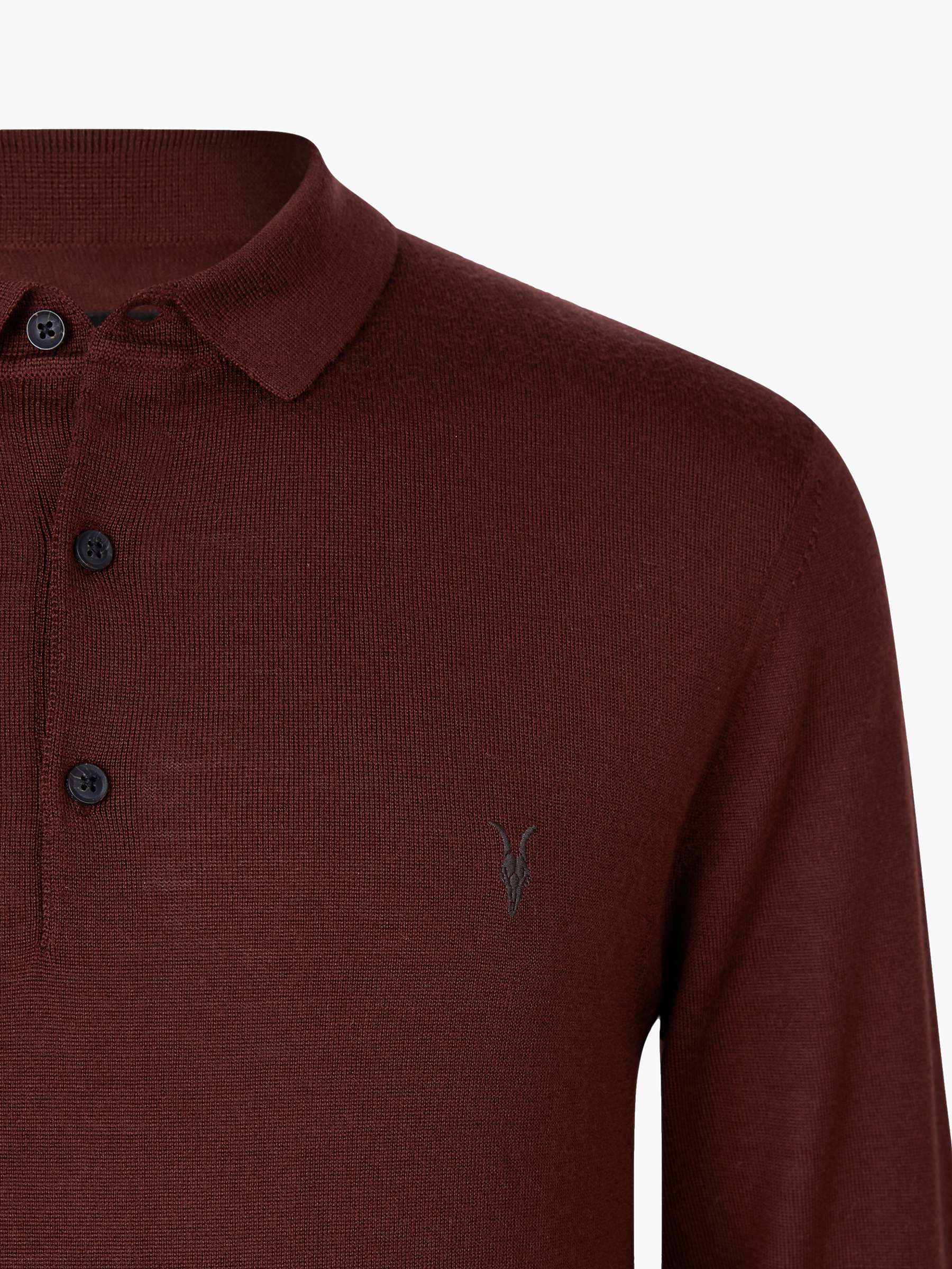 Buy AllSaints Mode Merino Slim Fit Polo Shirt Online at johnlewis.com