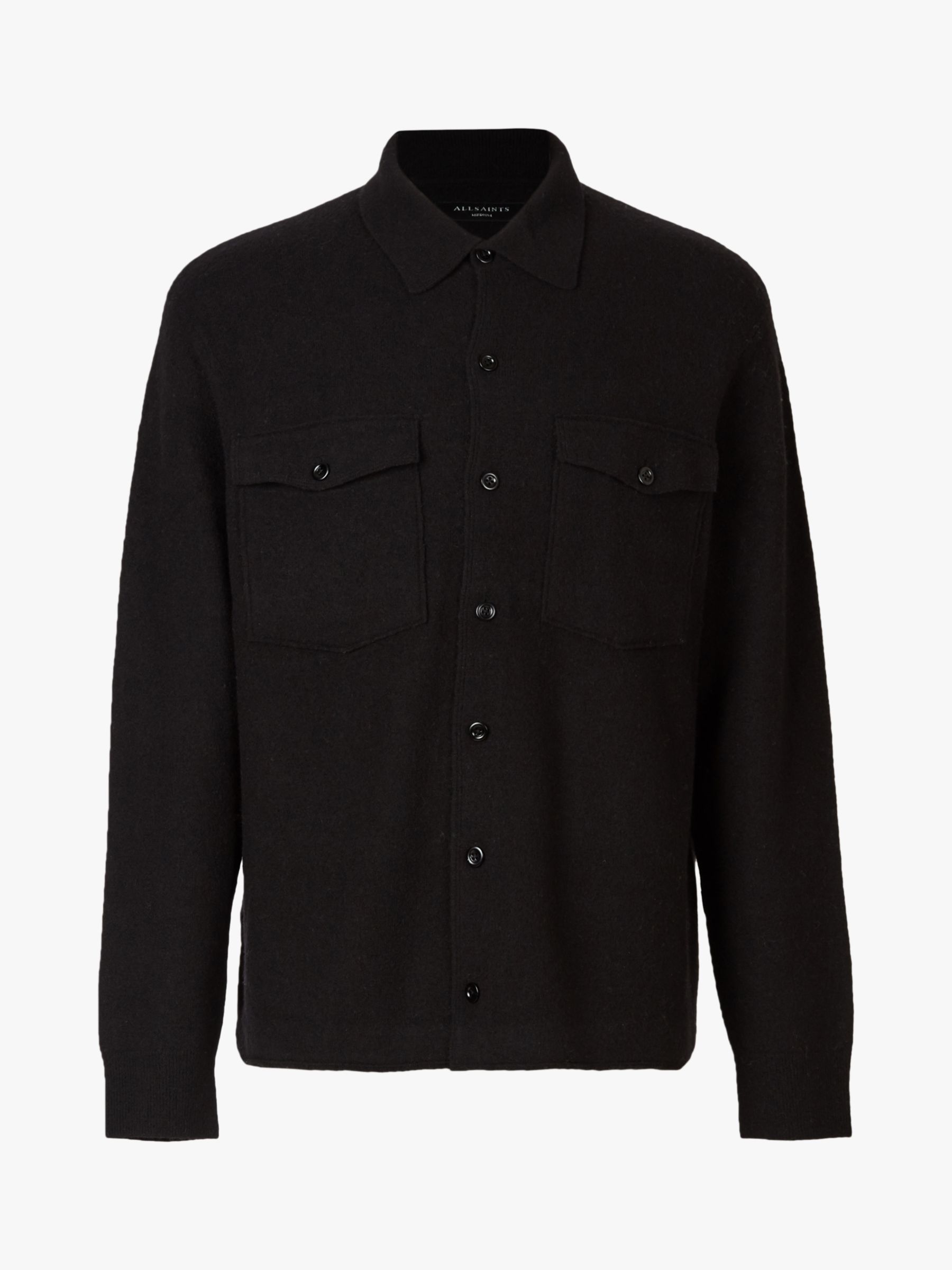 AllSaints Lori Collared Cardigan, Black