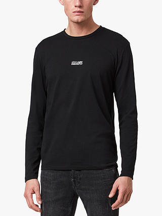 AllSaints State Logo Long Sleeve Crew Neck T-Shirt