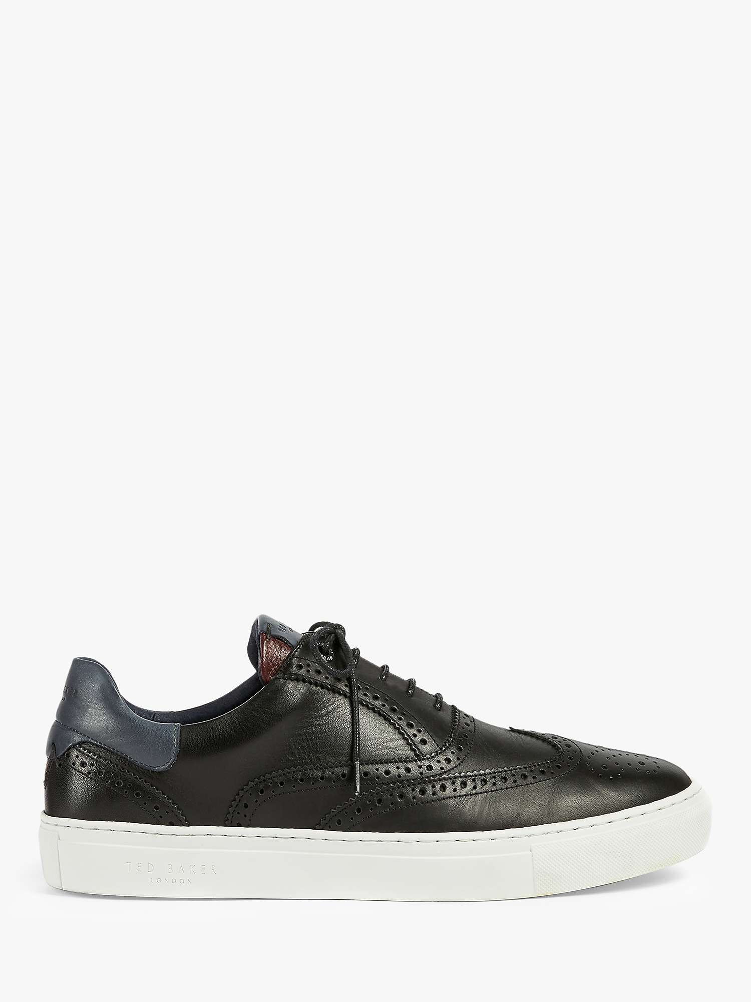 Buy Ted Baker Dennton Leather Brogue Detail Trainers Online at johnlewis.com