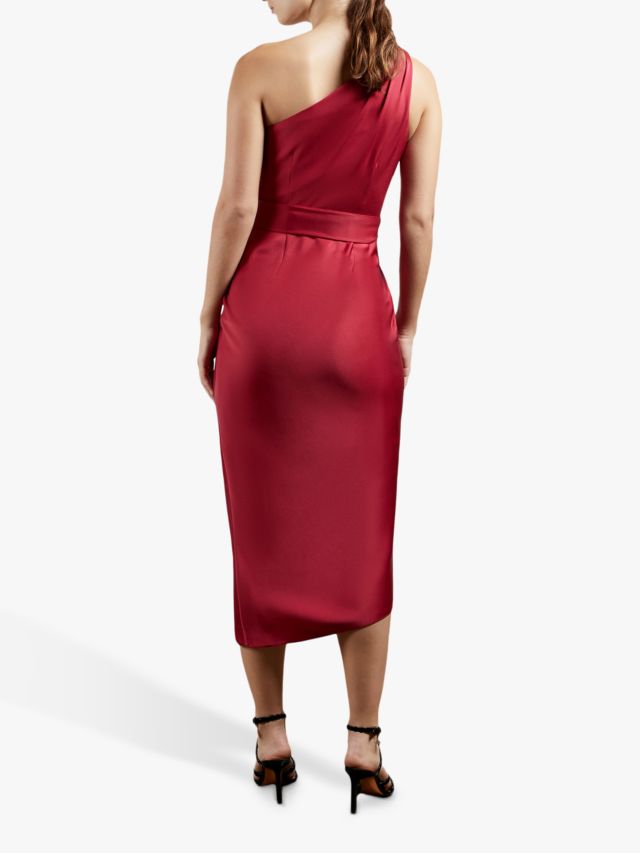 Ted baker gabie one shoulder drape midi on sale dress