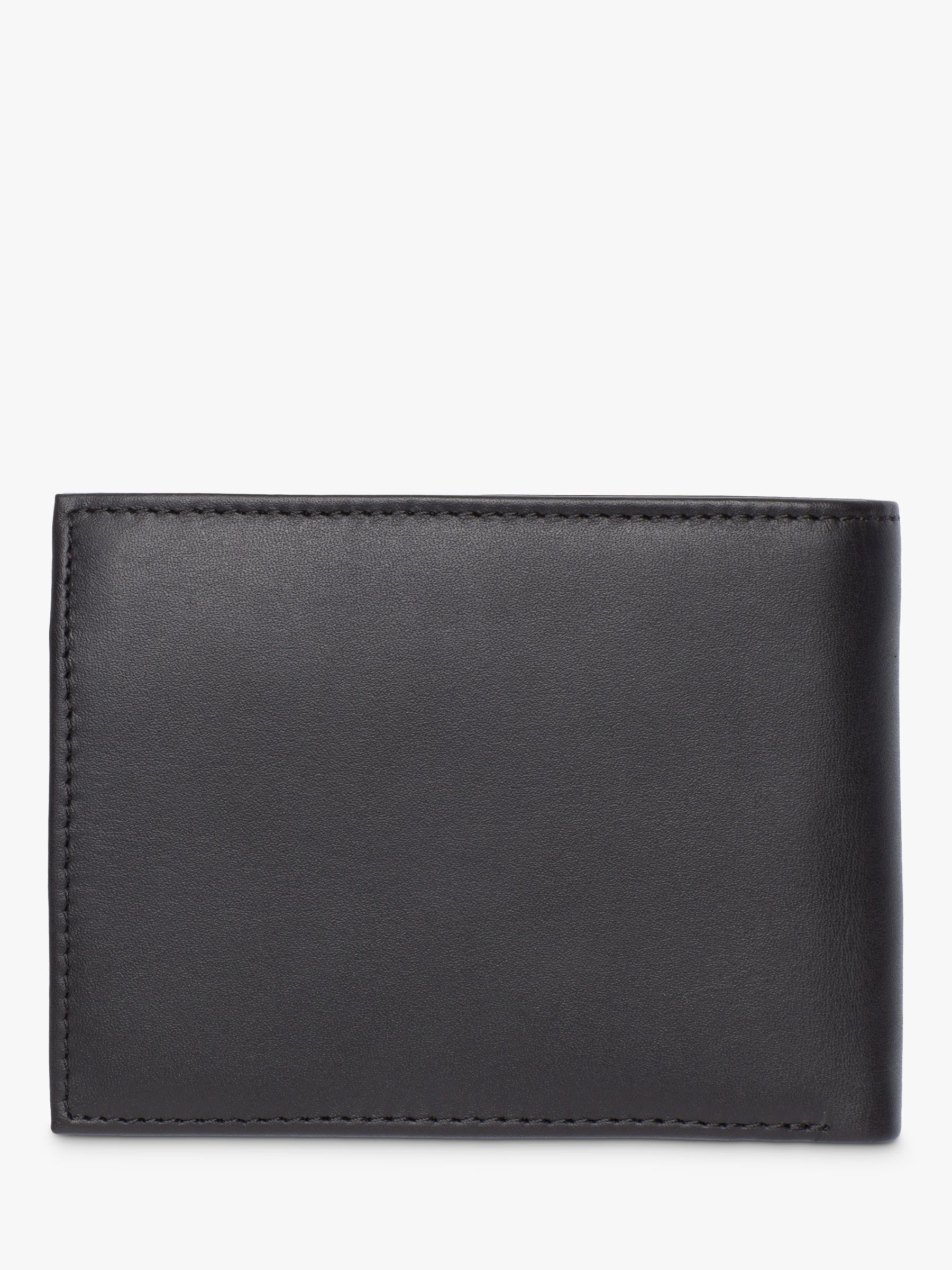 Tommy Hilfiger Eton Leather Flap Coin Wallet, Black