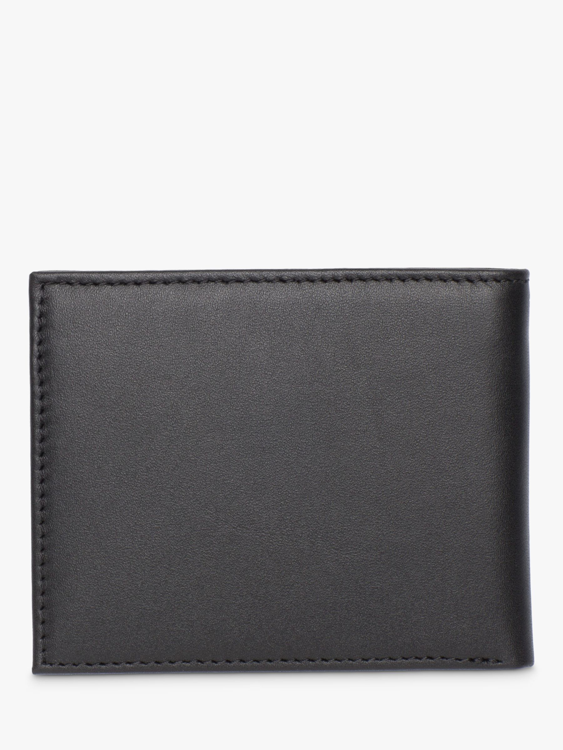 Tommy Hilfiger Eton Leather Mini Wallet, Black at John Lewis & Partners
