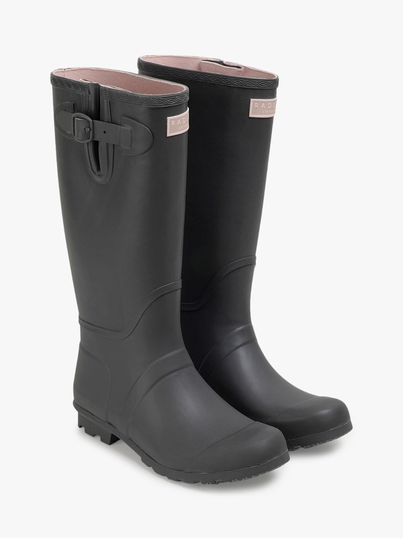 Radley Alba Waterproof Tall Wellington Boots, Grey at John Lewis & Partners