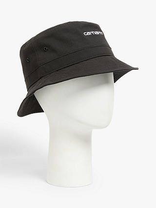 Carhartt WIP Cotton Canvas Bucket Hat, Black