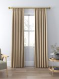 John Lewis Textured Weave Recycled Polyester Pair Blackout/Thermal Lined Pencil Pleat Curtains, Natural