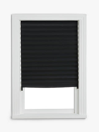 John Lewis ANYDAY Temporary Pleated Blackout Blind, Black