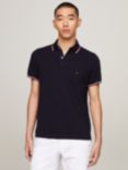 Tommy Hilfiger Tipped Organic Cotton Slim Fit Polo Shirt, Desert Sky