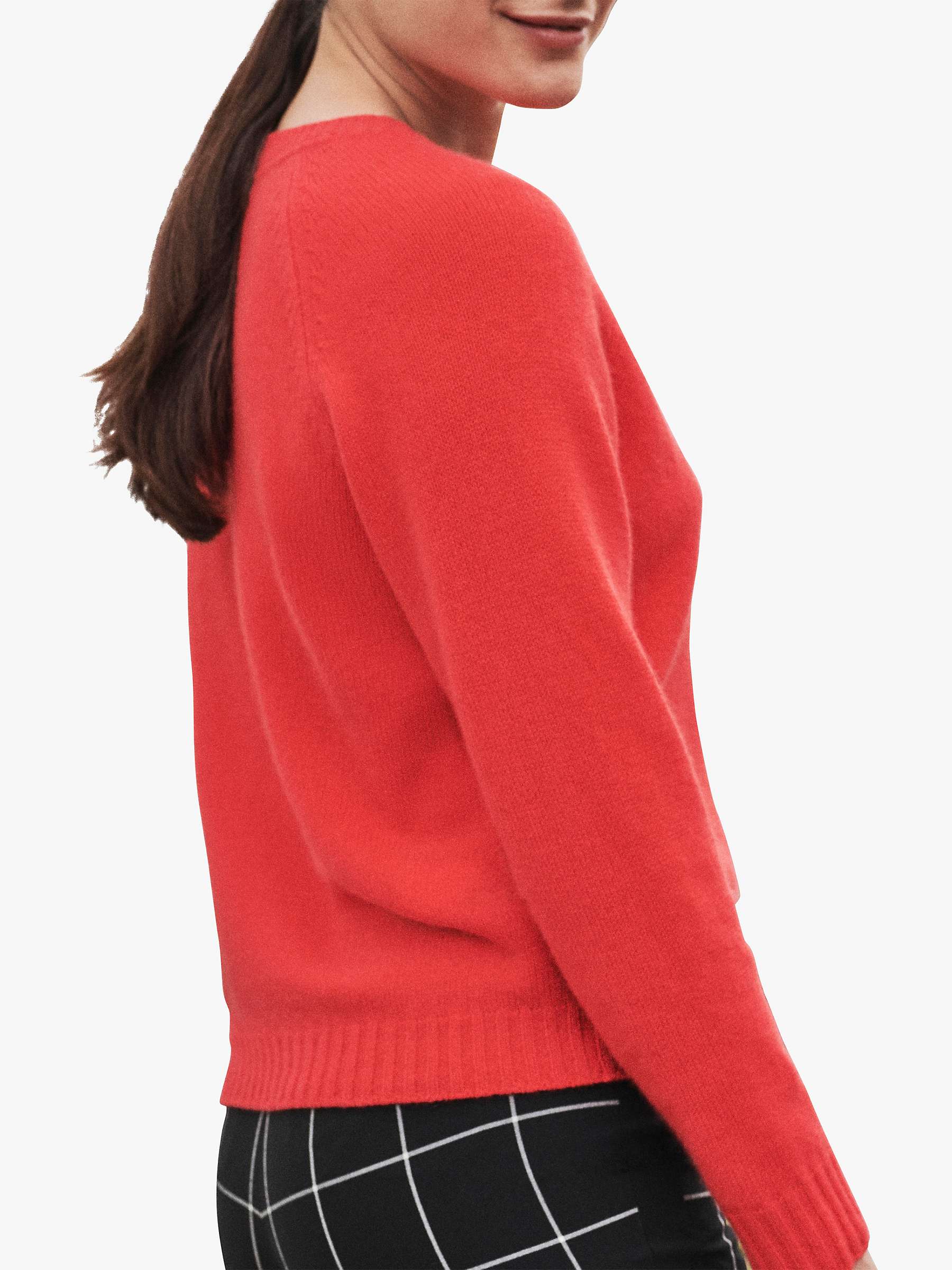 Buy Pure Collection Cashmere Lofty V-Neck Sweatshirt Online at johnlewis.com