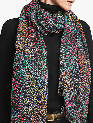 Pure Collection Abstract Multi Colour Print Scarf