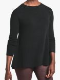 Pure Collection Cashmere Swing Jumper, Black
