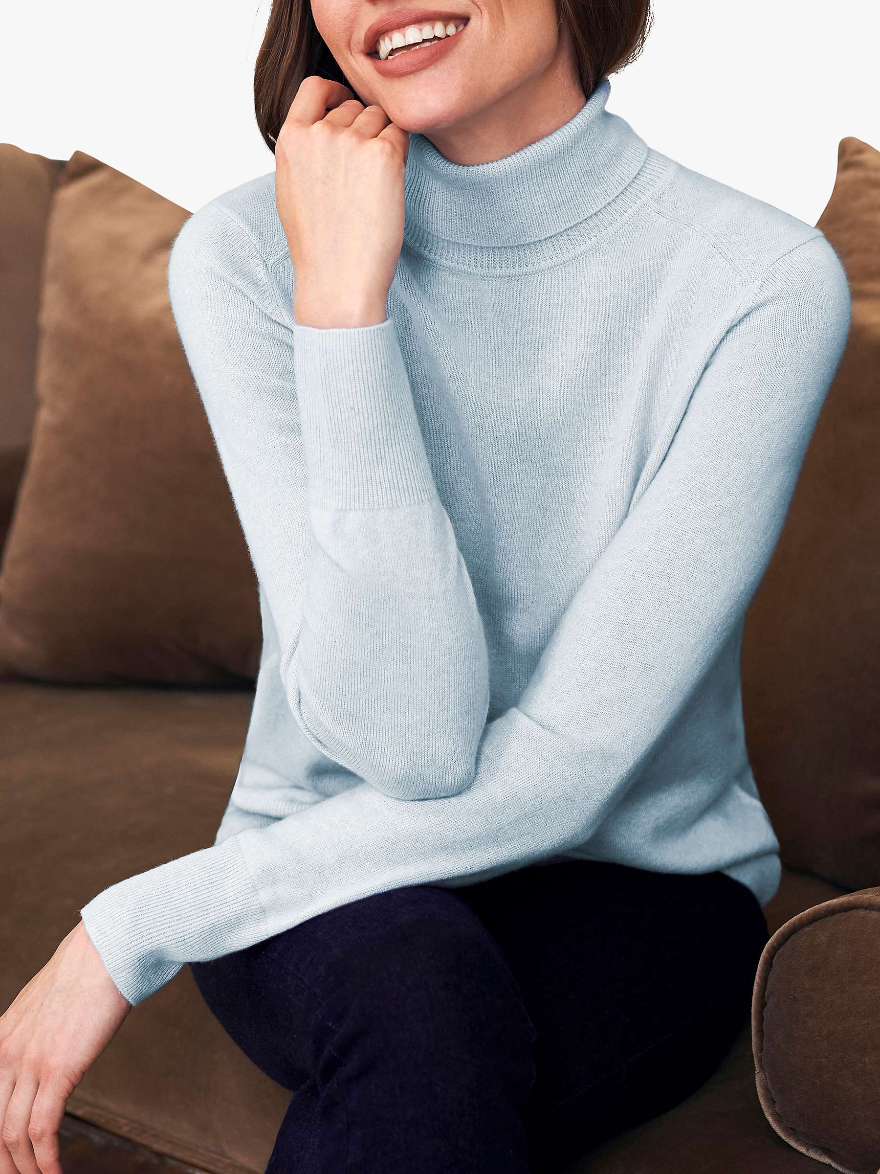 Buy Pure Collection Cashmere Polo Neck Sweater Online at johnlewis.com