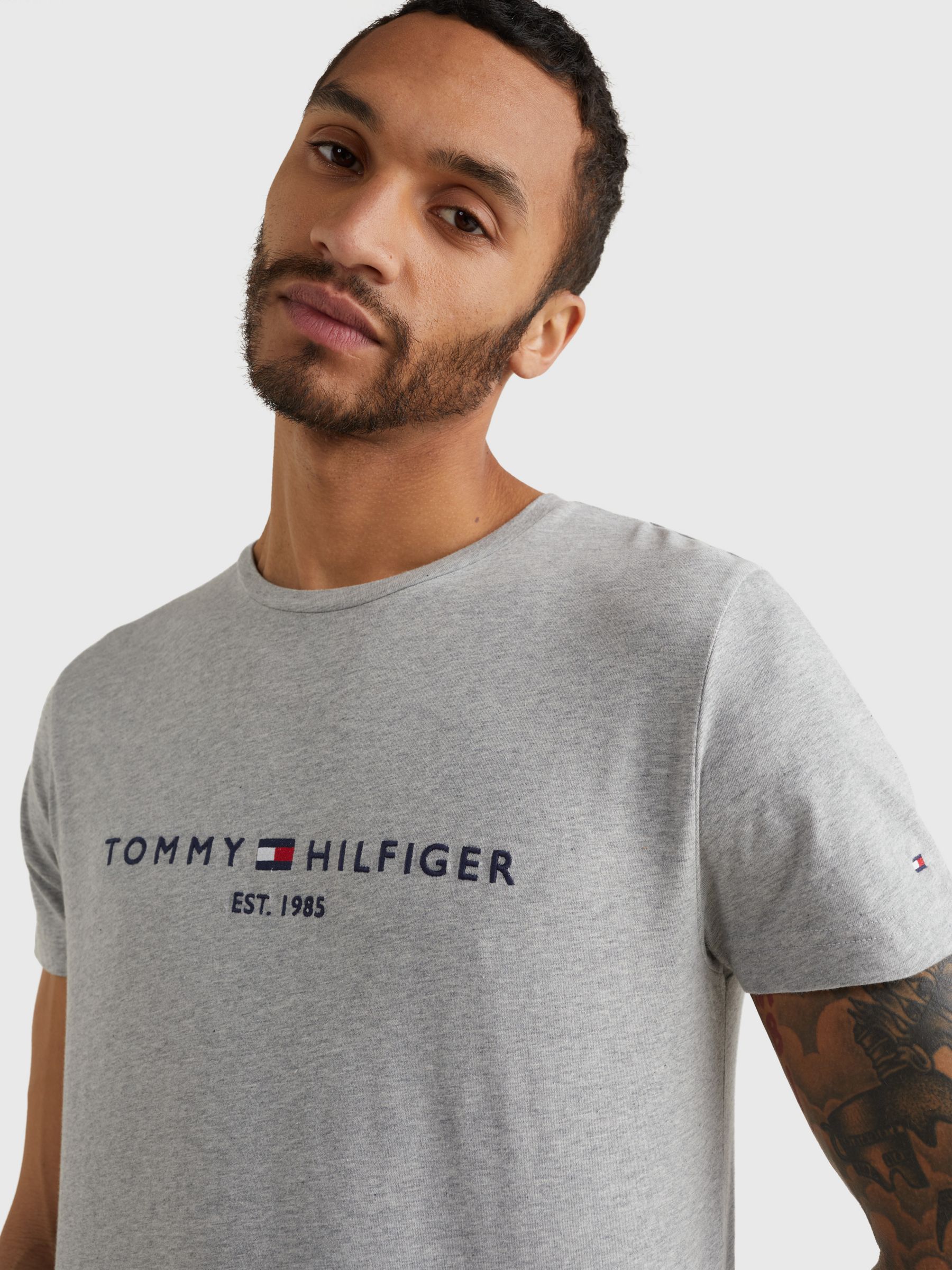 Tommy Hilfiger Flag Logo Crew Neck T 