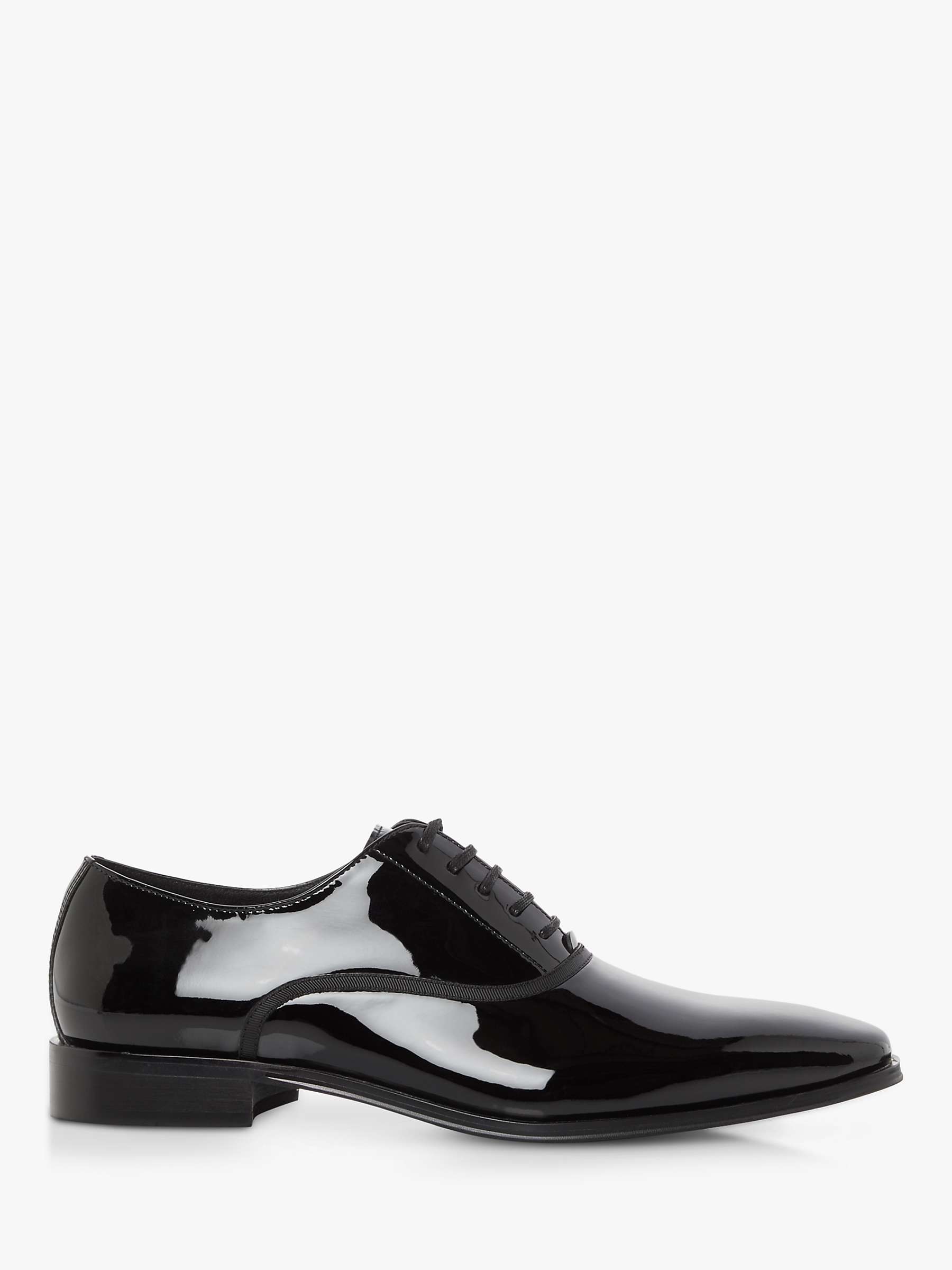 Buy Dune Swan Patent Leather Oxford Shoes, Black Online at johnlewis.com
