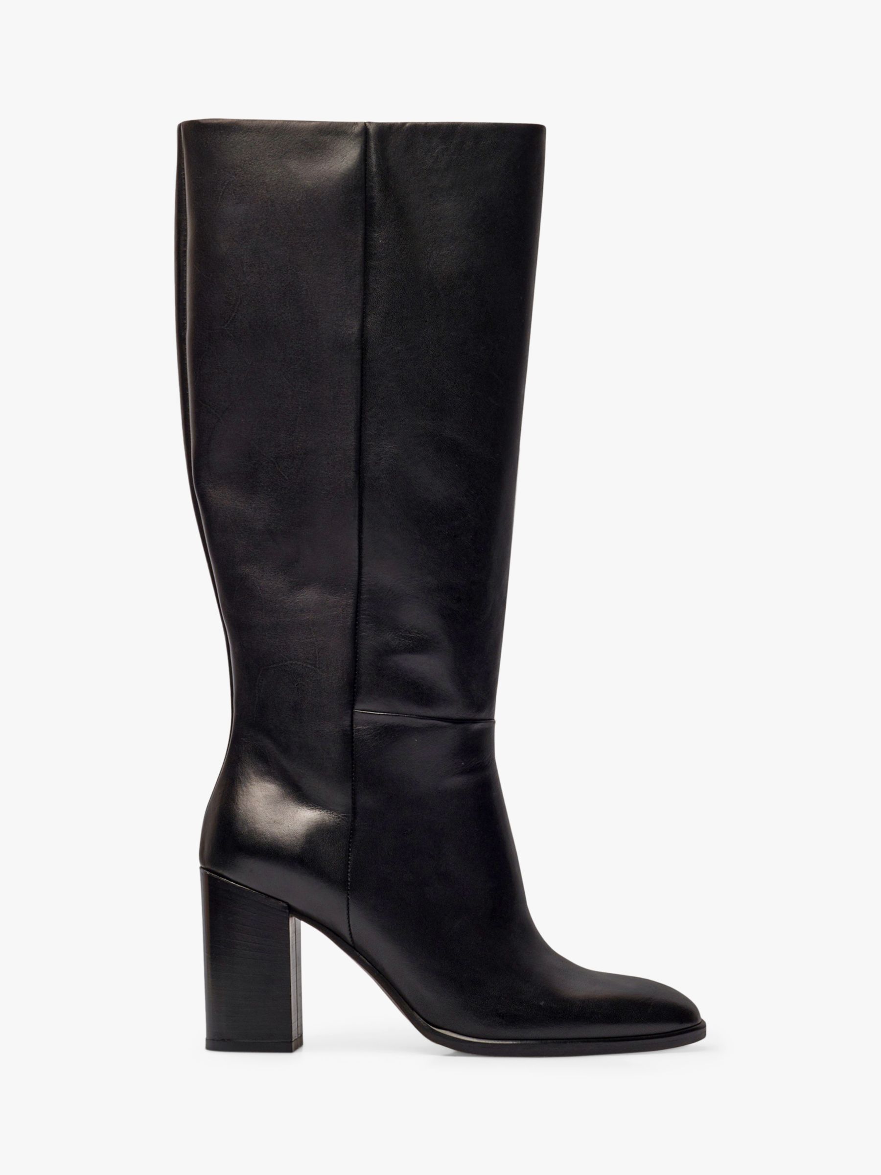 Boden Chichester Knee High Boots, Black at John Lewis & Partners