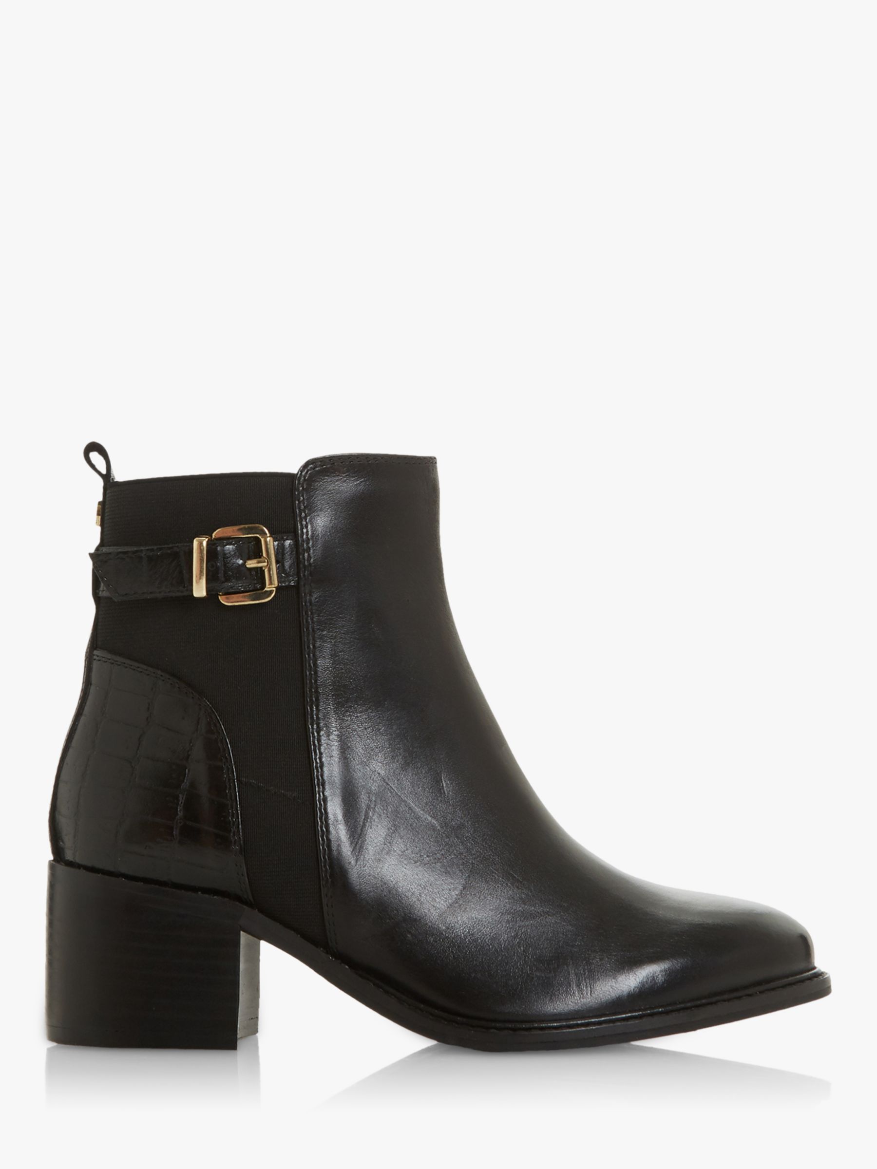 Dune black ankle boots