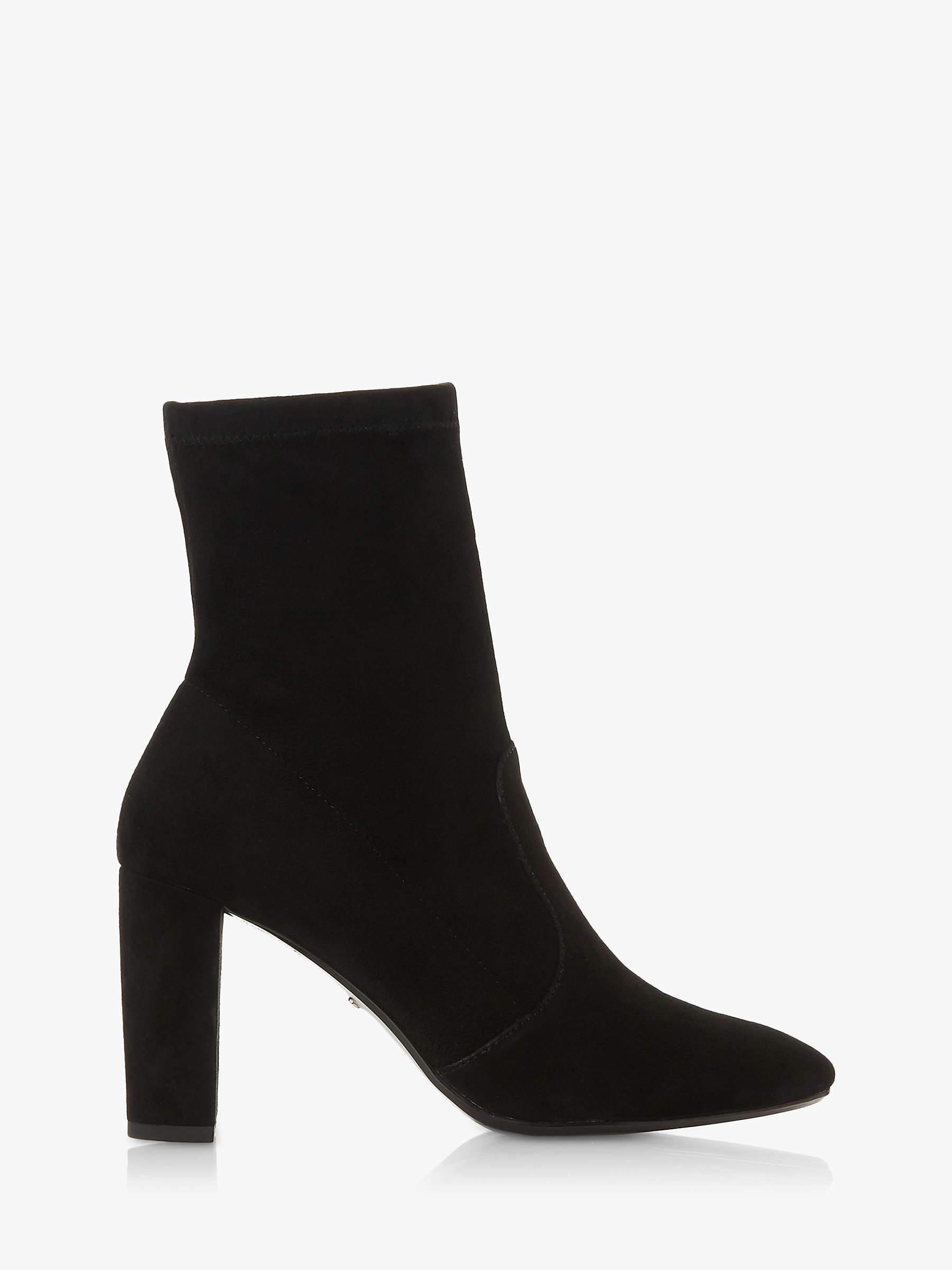 Buy Dune Optical Suede Ankle Boots, Black Online at johnlewis.com