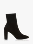 Dune Optical Suede Ankle Boots, Black